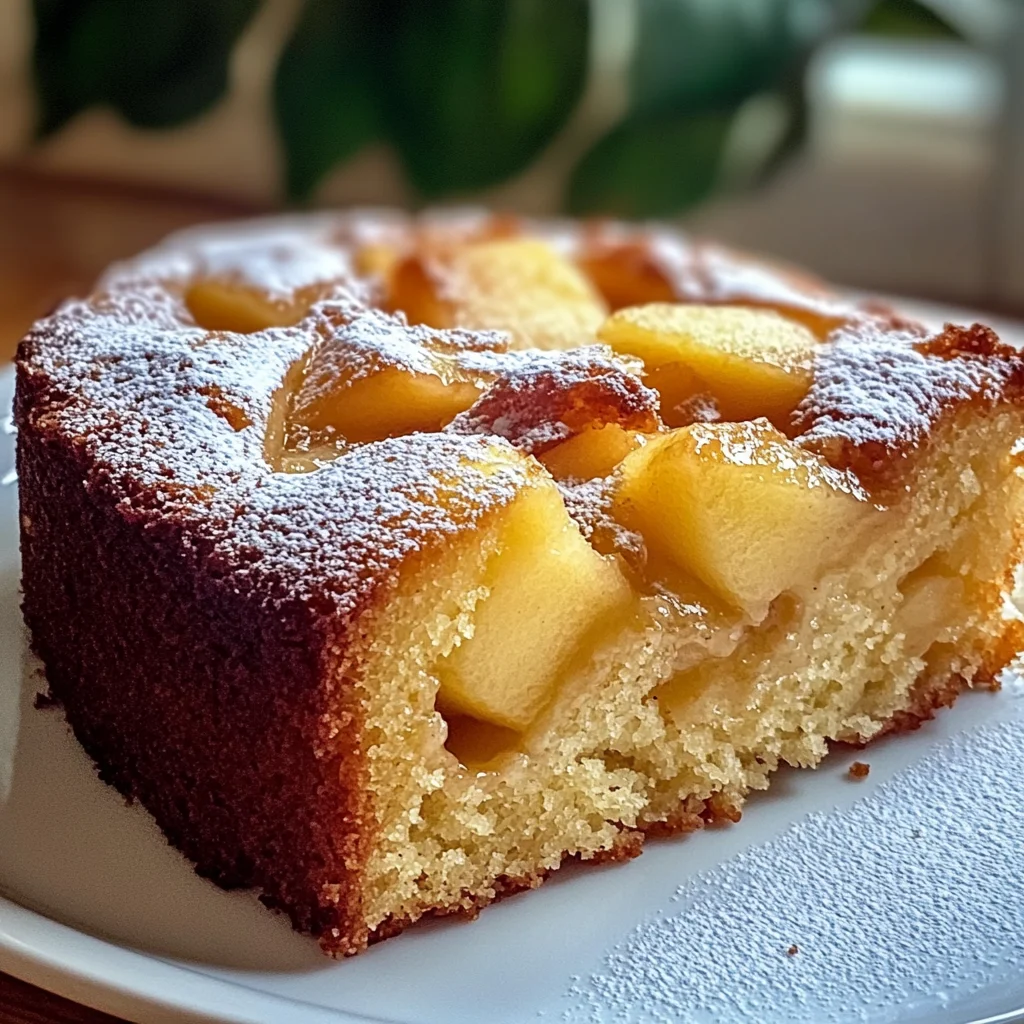 Cake aux pommes fondantes