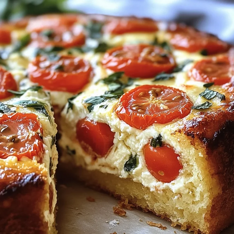 Cake moelleux tomate & mozzarella