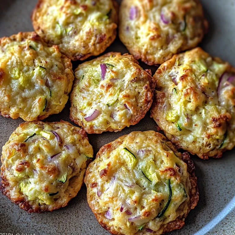 Cookies Salés Courgette, Parmesan & Oignon Rouge