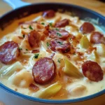 Fondue d’Endives Crémeuse aux Saucisses Fumées