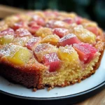 Gâteau à la rhubarbe