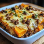 Gratin de patate douce et bœuf haché