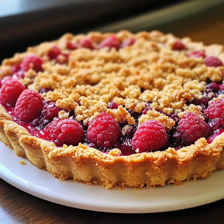 Tarte Crumble aux Framboises