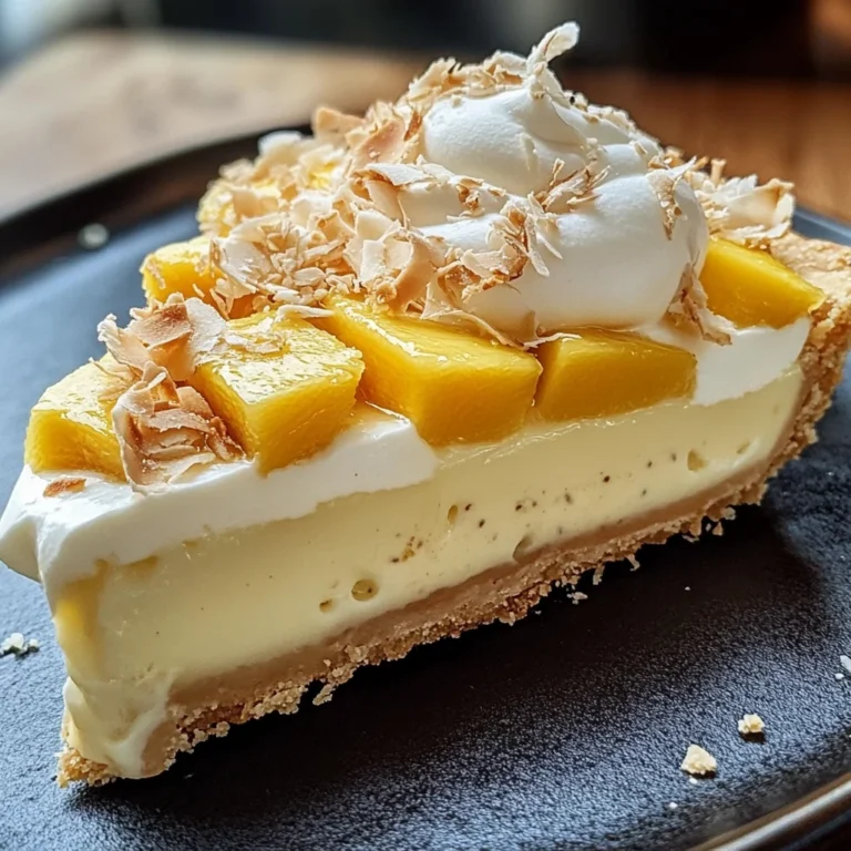 Tarte Paradisiaque à la Crème Coco