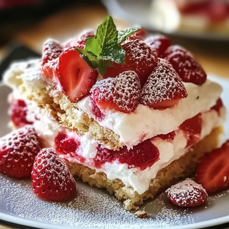 Tiramisu gourmand aux fraises