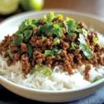 Bœuf haché saveurs asiatiques