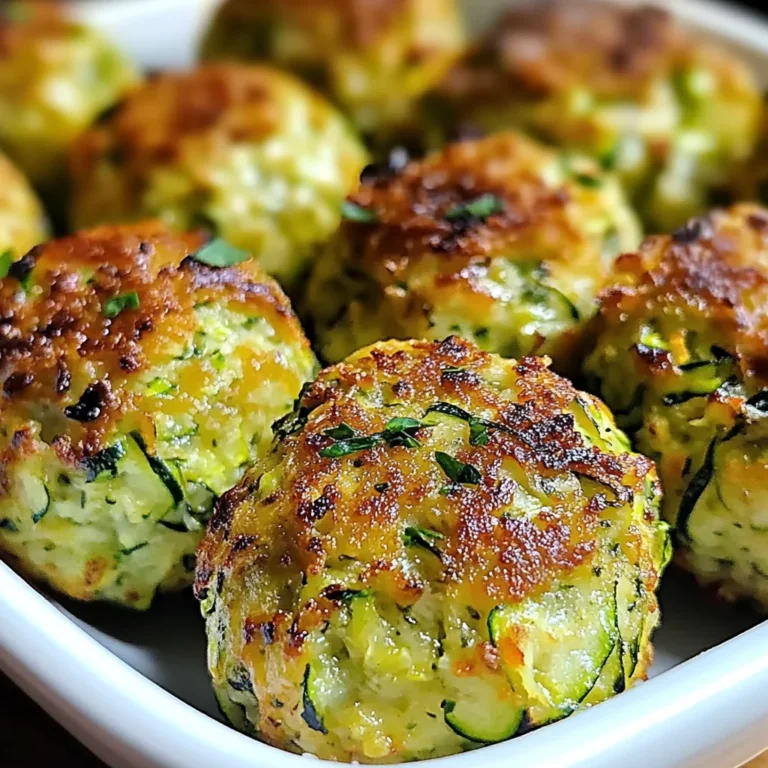 Boulettes de Courgettes au Four