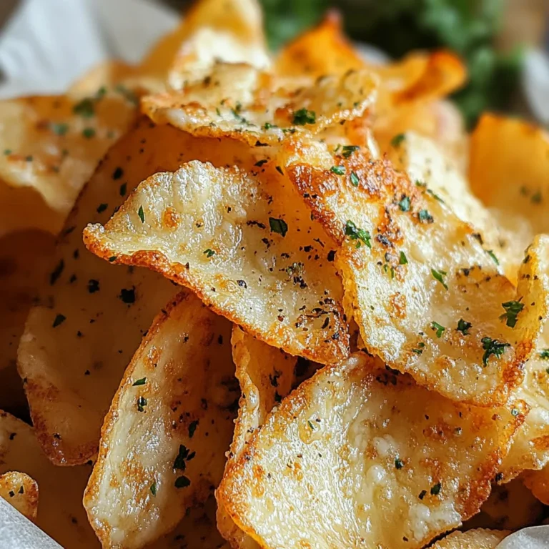 Chips de fromage blanc croustillantes