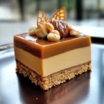 Entremets caramel et mousse noisette