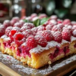 Gâteau Fondant Framboises Moelleux