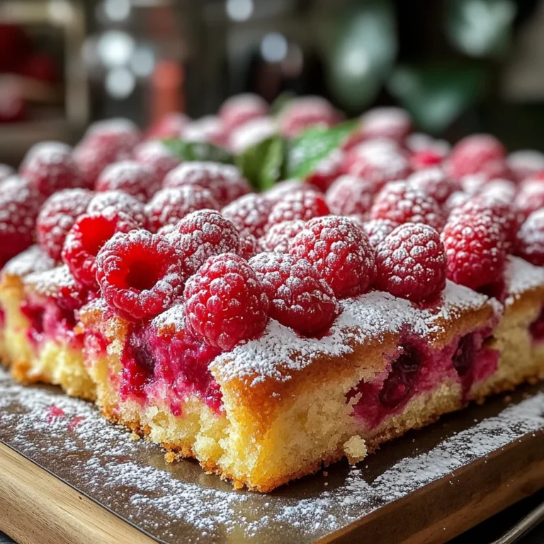 Gâteau Fondant Framboises Moelleux
