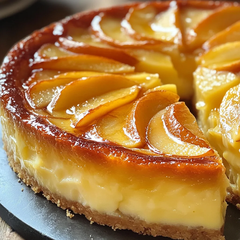 Gâteau flan aux pommes