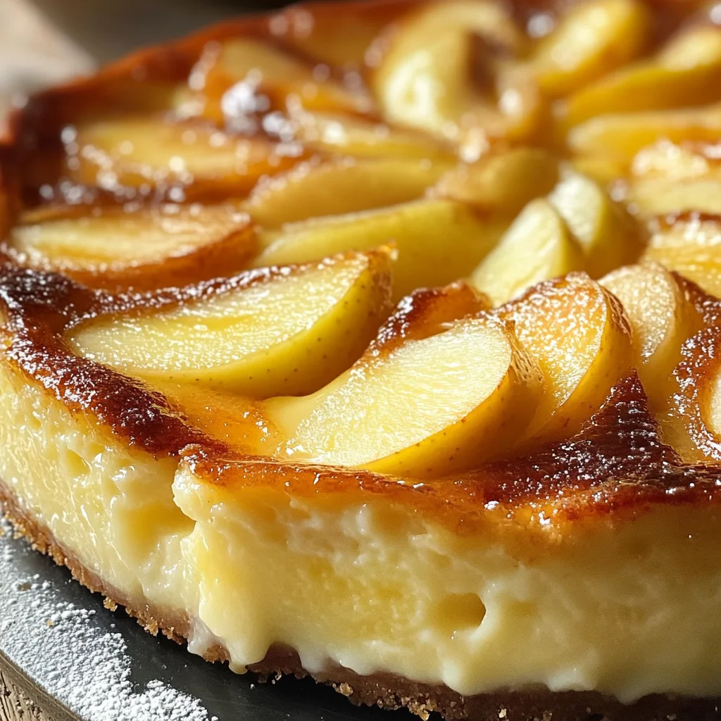 Gâteau flan aux pommes