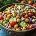 Salade Pois Chiches Grecque Feta