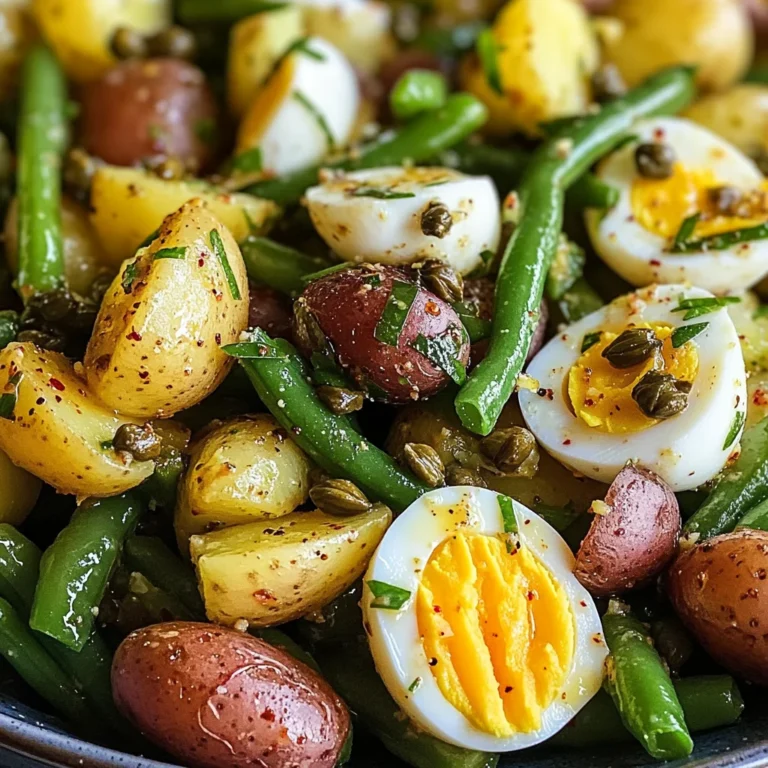 Salade de pommes de terre et haricots verts