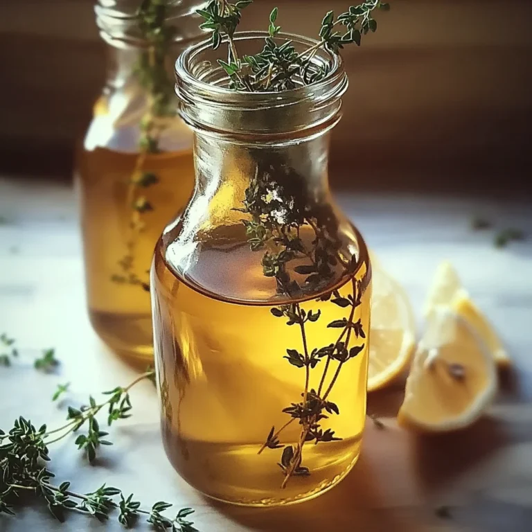 Sirop de Thym Maison